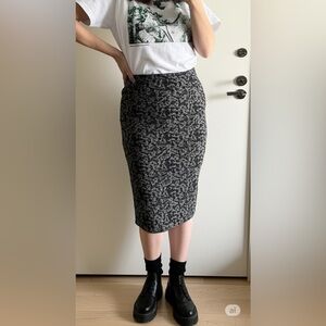 RW&CO | Grey Patterned Women's Skirt